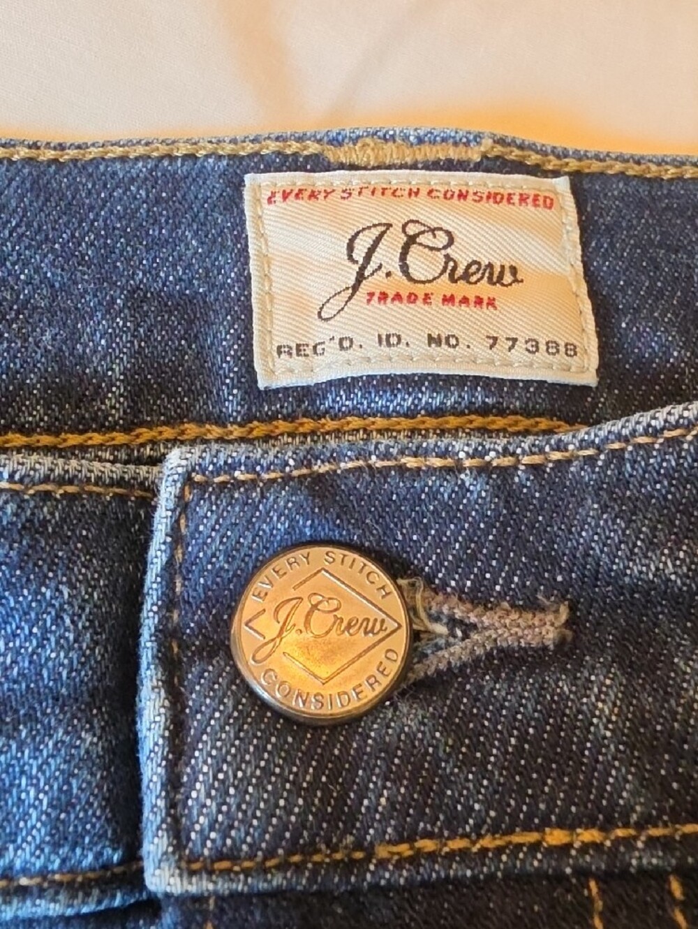 J. Crew 770 Dark Blue Men's Jeans 38x32